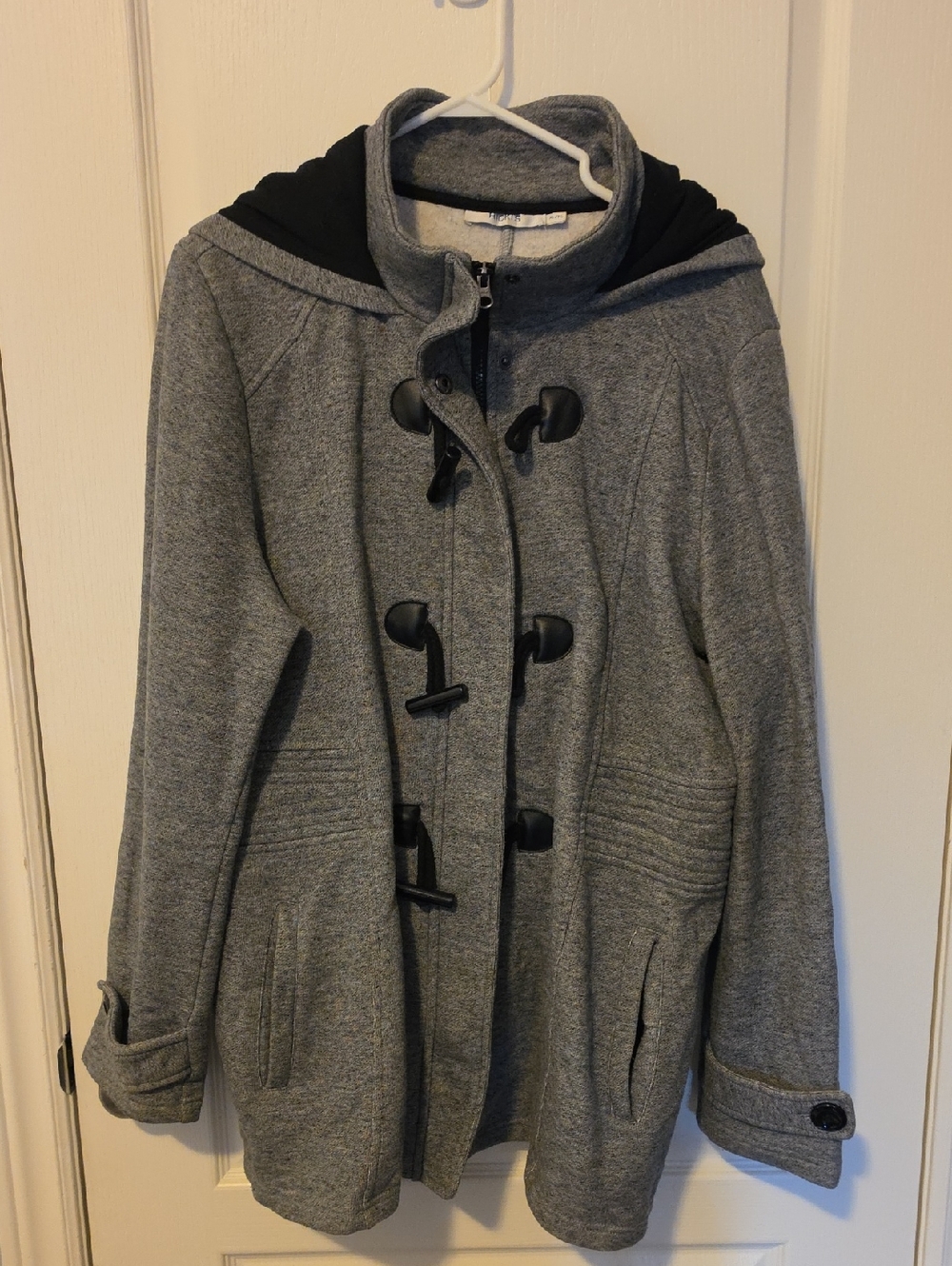 Ricki's Gray Toggle Hooded Pea Coat